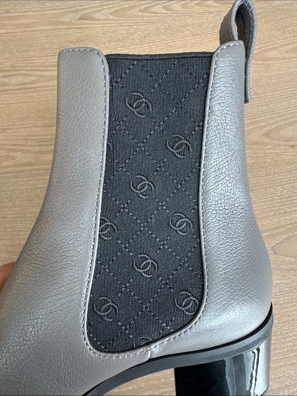 CHANEL stylish gray